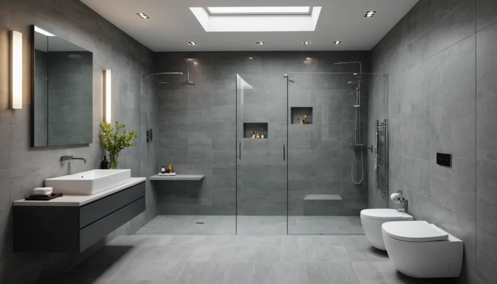 paroi de douche pour sous pente