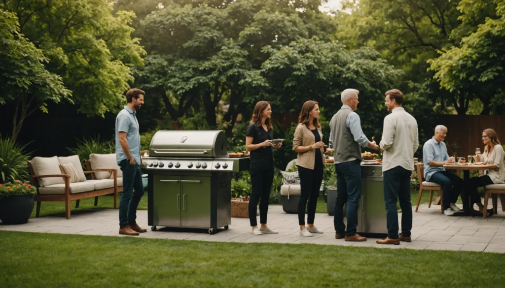 barbecue moderne extérieur