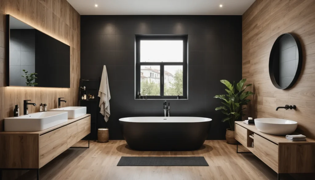 carrelage bois moderne pour salle de bain